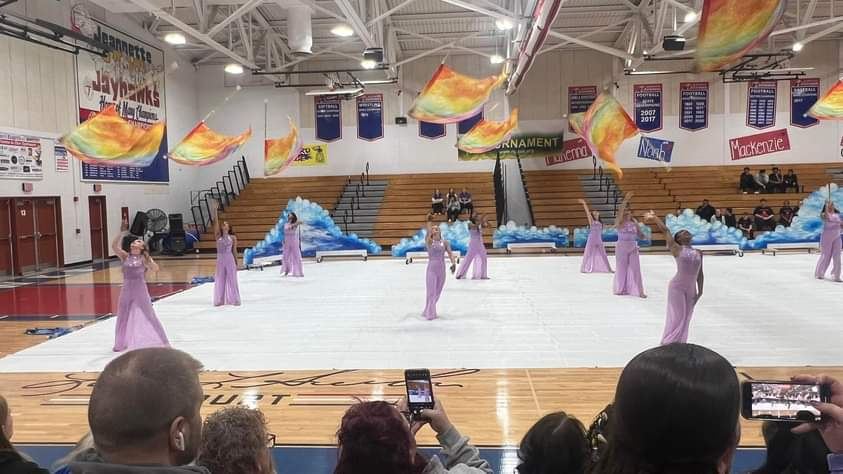 McKeesport Winter Guard performing