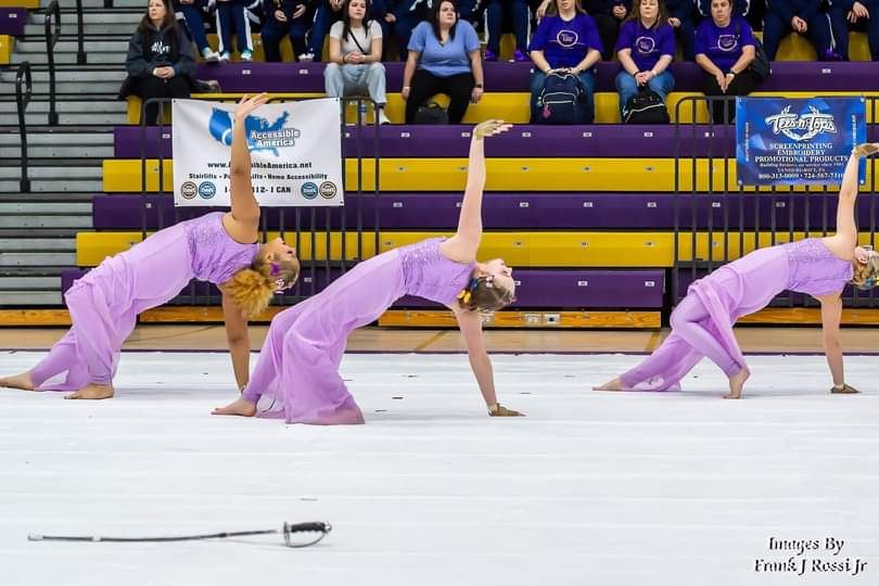 McKeesport Winter Guard performing