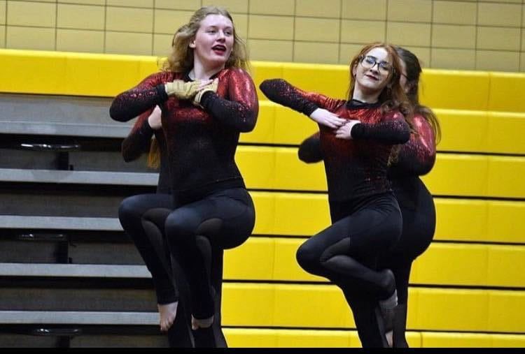Mars Area Winterguard performing