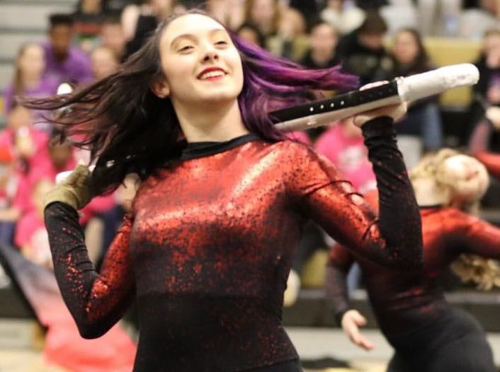 Mars Area Winterguard performing