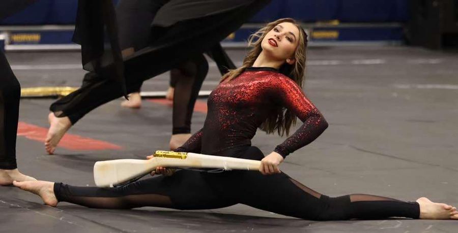 Mars Area Winterguard performing